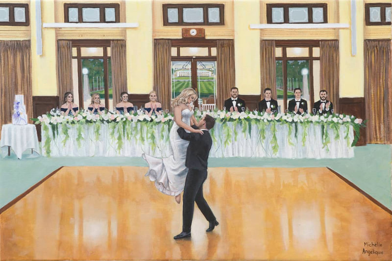  live wedding painting first dance at the old parliament house, canberra, ACT